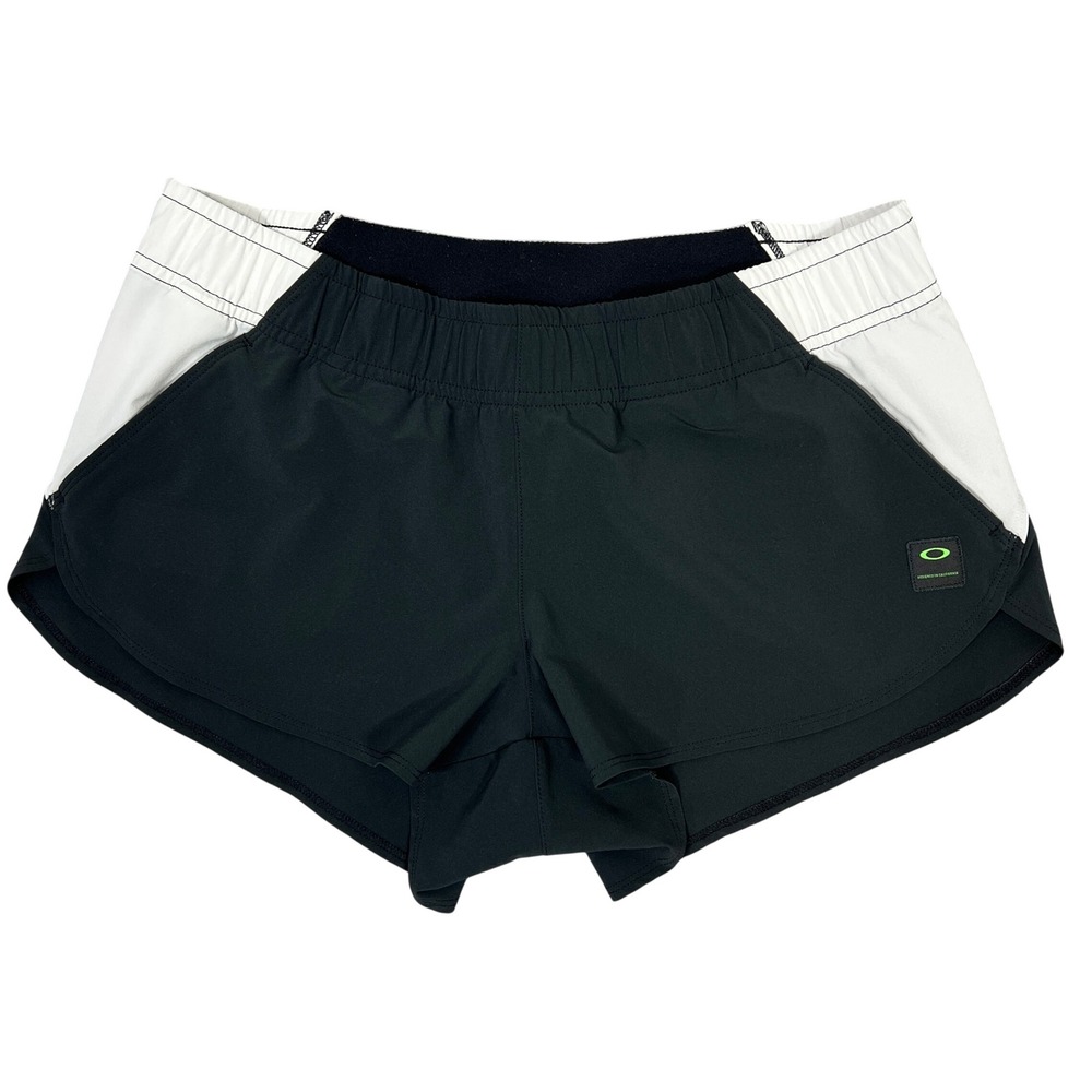 Oakley Athletic Running Shorts Small Black White Colorblock Gym Training Workout